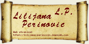 Lilijana Perinović vizit kartica
